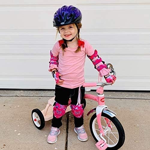 Soft-Style Kids Knee and Elbow Pads with Bike Gloves, Flexible Impact-Resistant Gear for Ages 2-11, Designed for Balance Bikes, Roller-Skating, and Skateboarding