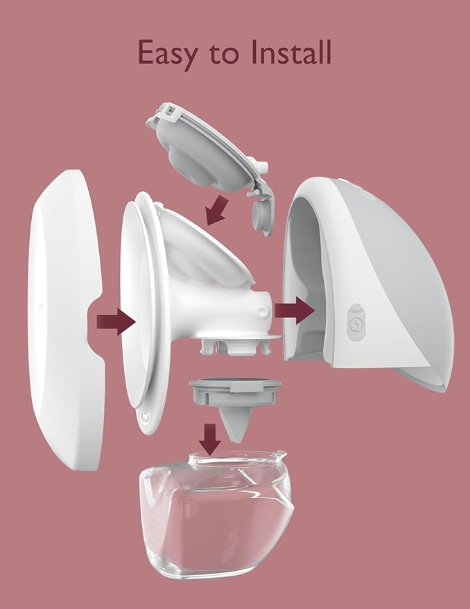 Momcozy Original Replacement Accessories for Upgraded Mobile Flow | Upgraded M9,Original Upgraded M9 Breastfeeding Parts,Full Set Parts,1 Pack