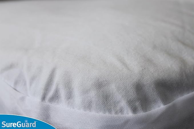 SureGuard Mini Crib Mattress Protector - 100% Waterproof, Hypoallergenic - Premium Fitted Cotton Cover for Portable Pack n Play - Smooth