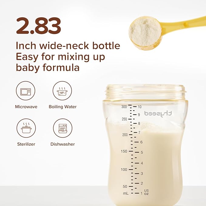 PPSU Natural Breast-Like Bottle with Nipple(3-7 Months),10oz,1pack