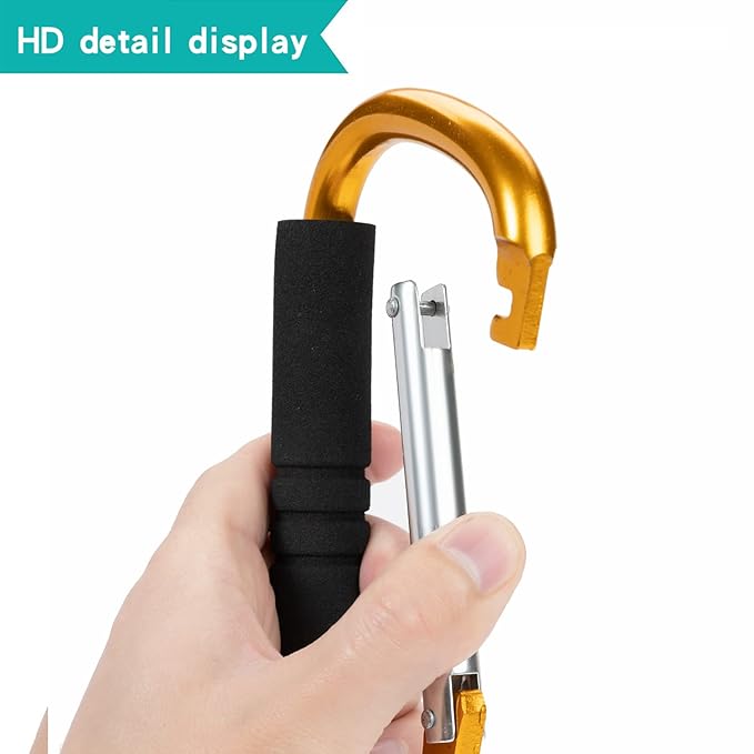 Stroller Hooks by Baby,2 Pack Convenient Organizer Hook Bag Clips to Diaper Bags Orange