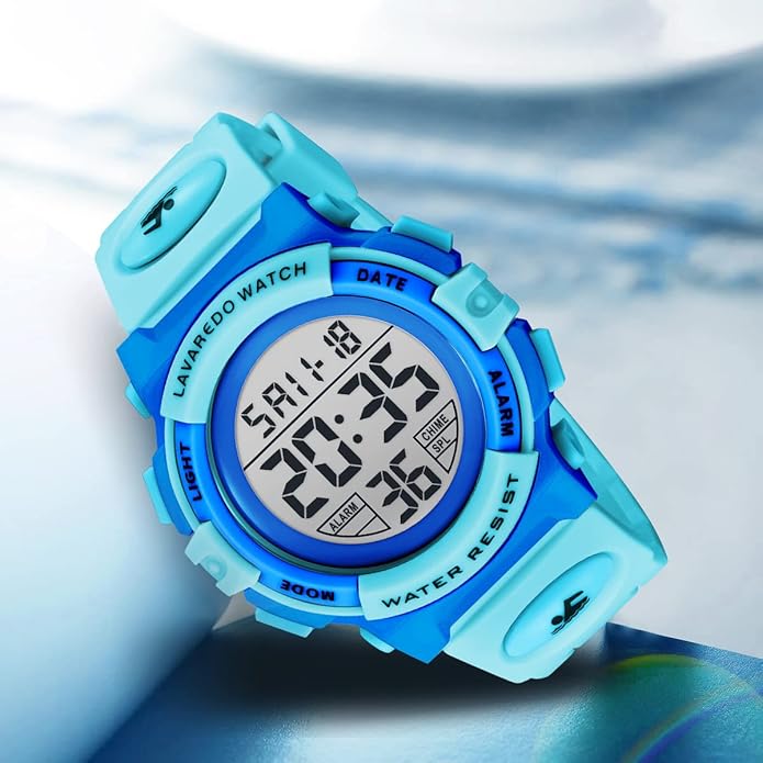 Kids Watch,Boys Watch for 3-15 Year Old Boys,Digital Sport Outdoor Multifunctional Chronograph LED 50 M Waterproof Alarm Calendar Analog Watch for Children with Silicone Band,Kids Gift