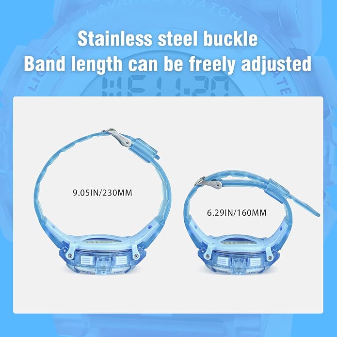 Kids Watch,Boys Watch for 3-15 Year Old Boys,Digital Sport Outdoor Multifunctional Chronograph LED 50 M Waterproof Alarm Calendar Analog Watch for Children with Silicone Band,Kids Gift