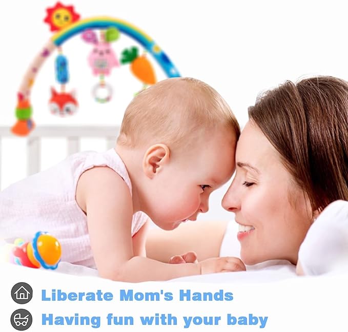 Pau1Hami1ton Baby Stroller Arch Toys, Car Seat Toys,Baby Gifts.S-19(Rabbit)