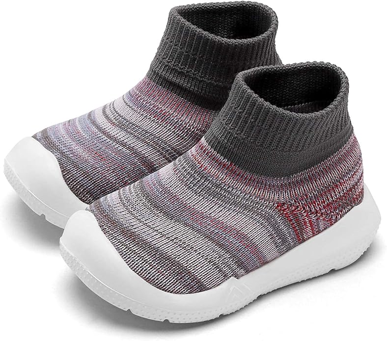 Engtoy Baby Shoes & Socks - Non-Slip Breathable Slippers with Soft Rubber Sole - Baby Boys & Girls Slip On Sneakers
