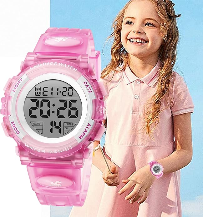 Kids Watch,Boys Watch for 3-15 Year Old Boys,Digital Sport Outdoor Multifunctional Chronograph LED 50 M Waterproof Alarm Calendar Analog Watch for Children with Silicone Band,Kids Gift