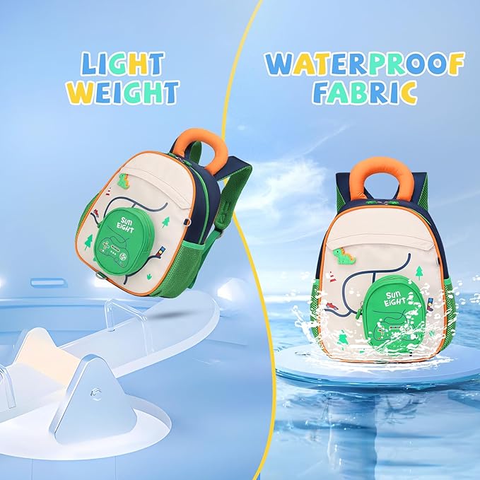 SUN EIGHT Kids Backpack with Plush Toy β Cute & Durable School Bag for Toddlers and Kindergarten
