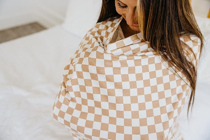 Copper Pearl Multi-Use Cover: Car Seat Covers, Nursing Cover, and Stroller Cover for Sun - Stretchy Fabric, All-Season Use, Stylish Designs, Easy Access for Moms - Rad