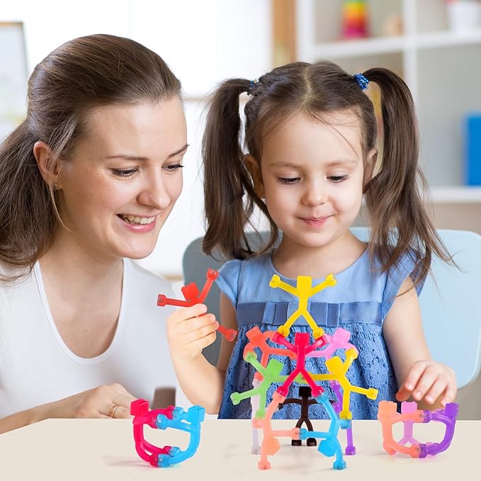 6 PCS Magnetic Travel Toys for Kids, Creative, Portable and Educational, Magnetic-People-Magnet-Men: Cute Robot & Funny Magnets, Small Fidget Toys for Classroom Prizes, Easter Egg Stuffers, Office