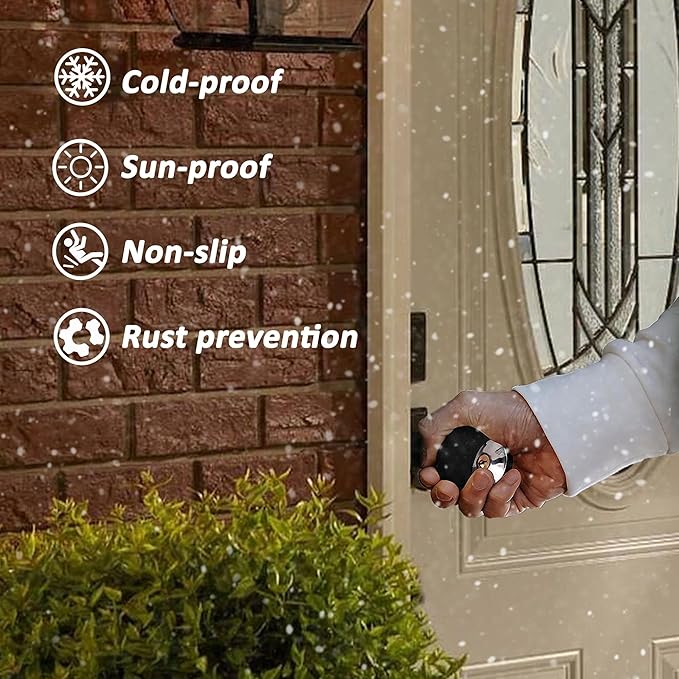 Round Door Handle Covers, Anti-Scald Door Knob Cushion Cover, for Summer and Winter Silicone Door Handle Protector, Anti-Scald Door Knob Cushion Cover, Door Handle Protector