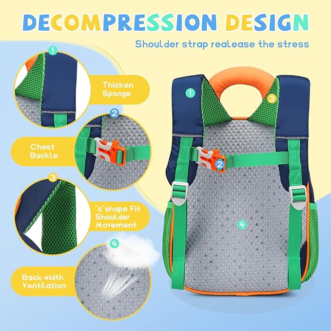 SUN EIGHT Kids Backpack with Plush Toy β Cute & Durable School Bag for Toddlers and Kindergarten