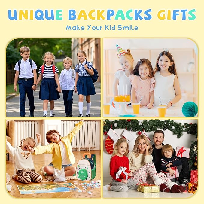 SUN EIGHT Kids Backpack with Plush Toy β Cute & Durable School Bag for Toddlers and Kindergarten