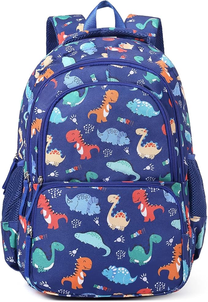 CLUCI Kids Backpack for Boys Bookbags Preschool Toddler Daycare School Bag Elementary Kindergarten Lightweight Waterproof Bluey Backpack Dinosaurs