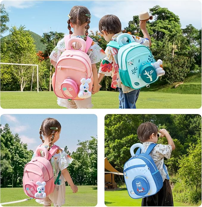SUN EIGHT Kids Backpack with Plush Toy β Cute & Durable School Bag for Toddlers and Kindergarten