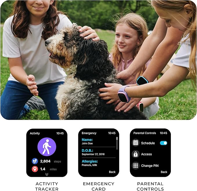 PlayZoom 4 Kids Smartwatch, Educational Tech Toy – 25+ Games, Selfie Camera, Audiobooks, Step Tracker, Water‑Resistant, Parental Controls, Long Battery, Ages 4‑12