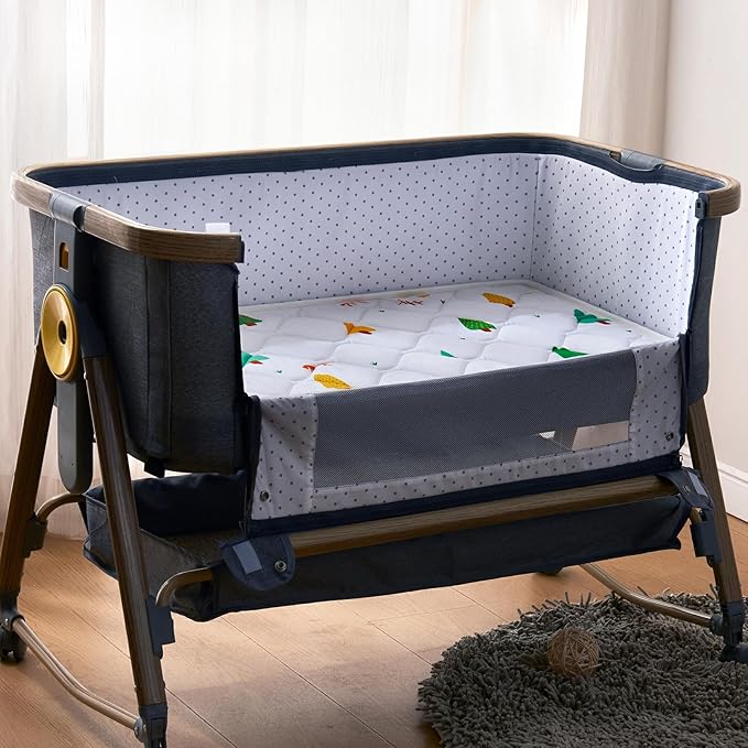 Baby Bassinet Mattress 30 x 20 inches- Firm Support and Comfort Premium Foam,Noiseless and Odorless,Hypoallergenic Small Crib Mattress, Fits Moses Basket, Dual Sided with Soft Breathable Fabric