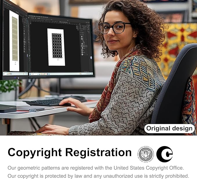 ONASAR Area Rugs for Living Room Bedroom, 5x8 Washable Fluffy Dark Green and White Rug, Geometric Boho Soft Plush Shaggy Fuzzy Floor Carpet for Nursery Kids Girls Boys Teen Dorm Home Decor Aesthetic