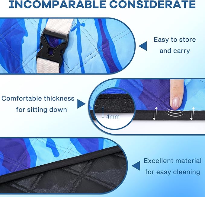 Genovega Waterproof Sandproof Beach Blanket Picnic Outdoor Mat Extra Large Foldable Sand Free Big Giant XL Car Essential Roadtrip Gadget Rv Accessories Gear Must Haves Hiking Items Necessities