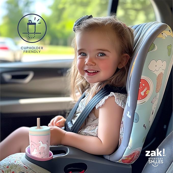Zak Designs Bluey Kelso Tumbler Set, 15 fl.oz. Leak-Proof Screw-On Lid with Straw, Bundle for Kids Includes Plastic and Stainless Steel Cups with Bonus Sipper, 3pc Set, Non-BPA