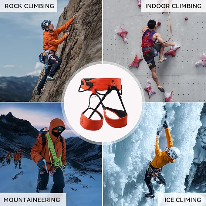 KAILAS Kids Rock Climbing Harness Child Safety Belt Climbing Gear Adjustable Lightweight Indoor Gyms Beginners Youth
