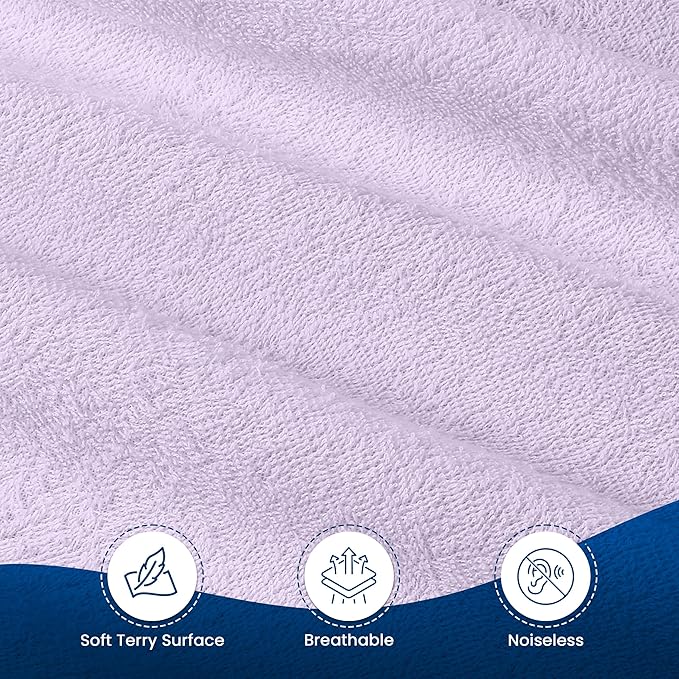 Utopia Bedding Waterproof Mattress Protector Queen Size, Premium Terry Mattress Cover 200 GSM, Breathable, Fitted Style with Stretchable Pockets (Lavender)