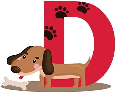 DEKOSH Animal Alphabet Kids Wall Decals - Peel & Stick Educational Baby Stickers for Playroom, Classroom Decoration