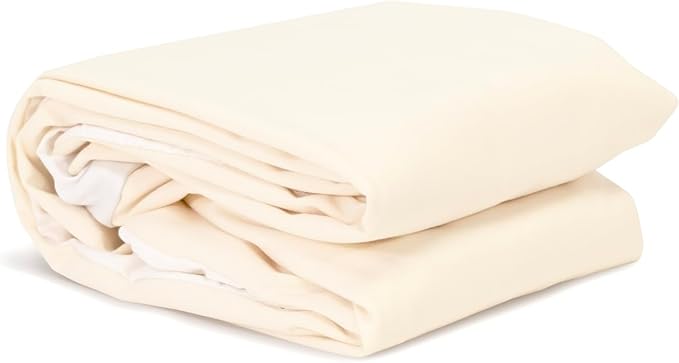 Naturepedic Organic Waterproof Mattress Protector Pad - Washable & Reusable Fitted Stretch Knit Mattress Cover - Highly Absorbent Bed Incontinence Pads - Breathable Fitted Cover for Twin 9"-16"