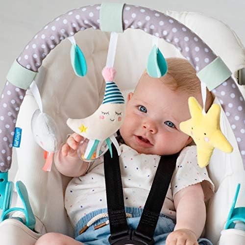 Taf Toys Activity Arch Ideal for Infant & Toddlers, Fits Stroller & Pram. with Fascinating Toys, Stimulates Baby’s Senses and Motor Skills Development. Mini Moon Arch
