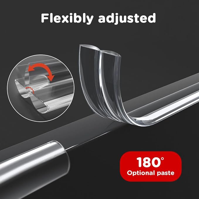 Corner Protectors Baby Proofing 6.6ft(2M) with 4 Corners,Corner Protector,Furniture Corner Guard & Edge Safety Bumpers, Soft Edge Protectors with Upgraded Pre-Taped Strong Adhesive