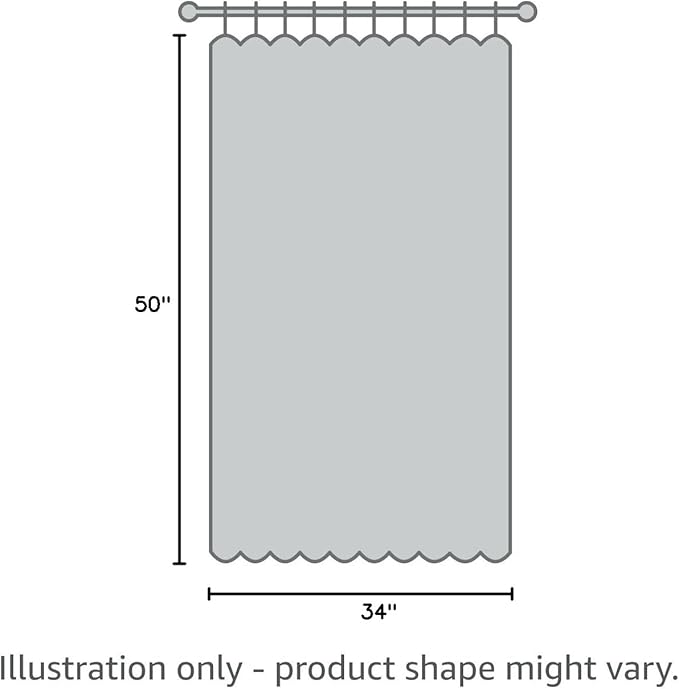 NICETOWN Blackout Cafe Curtains 50 inches Long - Triple Weave Grommet Top Thermal Insulated Light Blocking Panels for Bathroom/Kitchen, Grey, W34 x L50, Set of 2