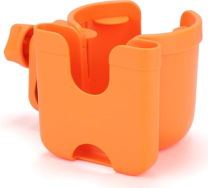 Accmor Stroller Cup Holder with Phone Holder, Bike Cup Holder, Universal Cup Holder for Uppababy Nuna Doona Strollers, 2-in-1 Cup Phone Holder for Stroller, Bike, Wheelchair, Walker, Scooter