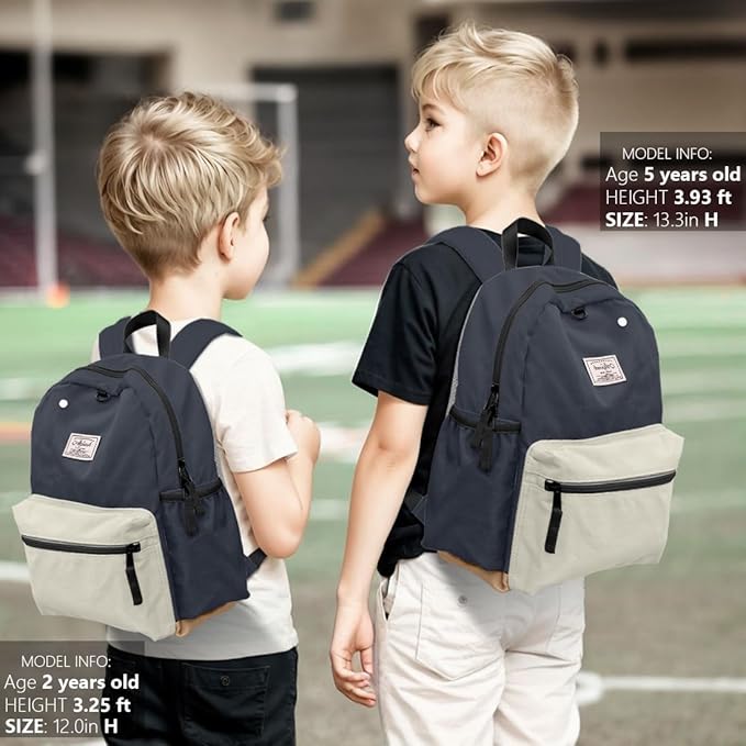 Toddler Backpack for Boys 2-5: Preschool Kindergarten 13" Daycare Backpacks Fit A4 Folder