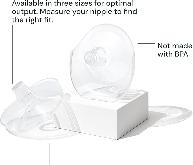 Willow Go - Hands Free Breast Pump - Wearable Breastfeeding Pump - Portable, Electric, Cordless, & 9 Levels of Hospital Grade Suction Strength - Postpartum Essentials - 24mm Flanges - 2pk