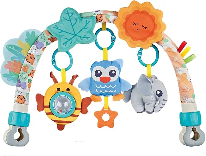 Baby Stroller Arch Toys, Pau1Hami1ton Car Seat Toys,Baby Gifts.S-19(Blue Owl)