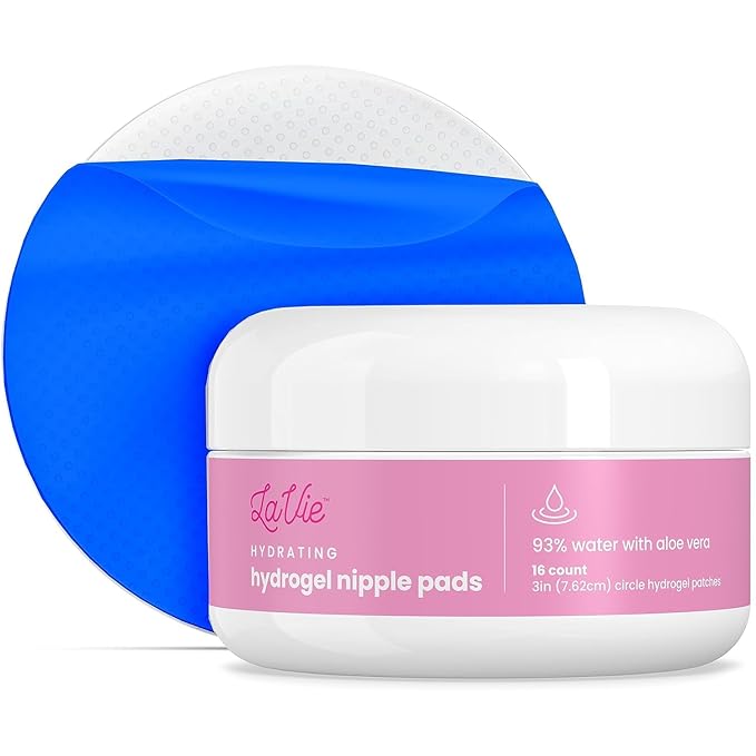 Soothing Gel Pads, Instant Cooling Relief for Sore Nipples, Made Without BPA, Hydrogel Pads for Breastfeeding, Aloe Vera Infused 16 Count