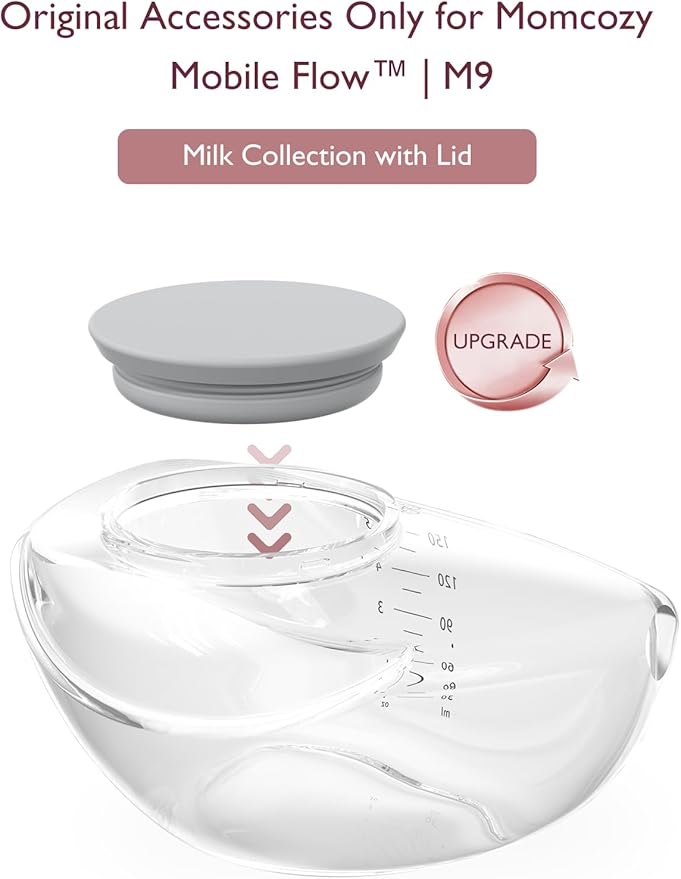 Momcozy Original Replacement Accessories for Upgraded Mobile Flow | Upgraded M9,Original Upgraded M9 Breastfeeding Parts,Container, 1 Pack