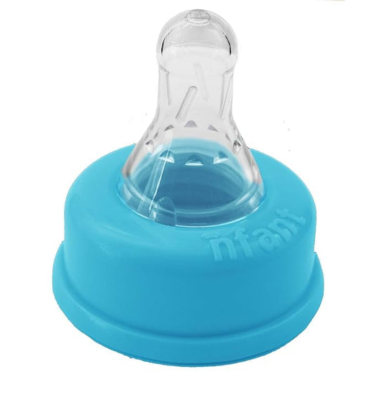 nfant | 2X Standard Flow Nipple, Blue (18ml/min), 4-Pack