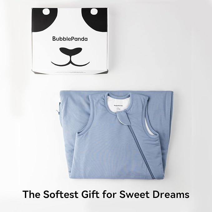 Rayon Made from Bamboo Sleep Sack 0-6 Months 1.0 Tog Ultra Soft Baby Wearable Blanket 0-3 Months Sleeping Sack 3-6 Months for Infant Newborn Babies Unisex Girl Boy 2-Way Zipper Breathable Lightweight