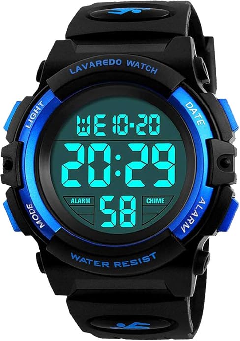Kids Watch,Boys Watch for 3-15 Year Old Boys,Digital Sport Outdoor Multifunctional Chronograph LED 50 M Waterproof Alarm Calendar Analog Watch for Children with Silicone Band,Kids Gift