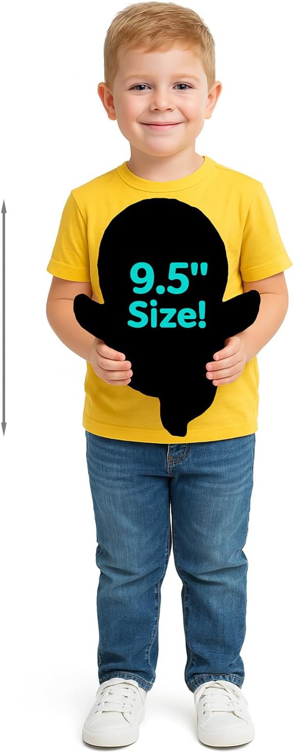 SUNLIN Interactive Halloween Ghost Cute Soft Plush Toy Gift for Adults & Kids 3+, Touch & Sound Activated Prank with Sound & Glowing Eyes, Scary Party Supplies Home Decor