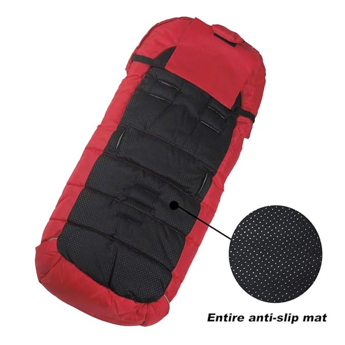 Waterproof Anti-Kick Footmuff for Stroller,350g Filling Anti-Freeze Stroller Bunting Bag Front Height Adjustable,Foot Area Opens Stroller Footmuff