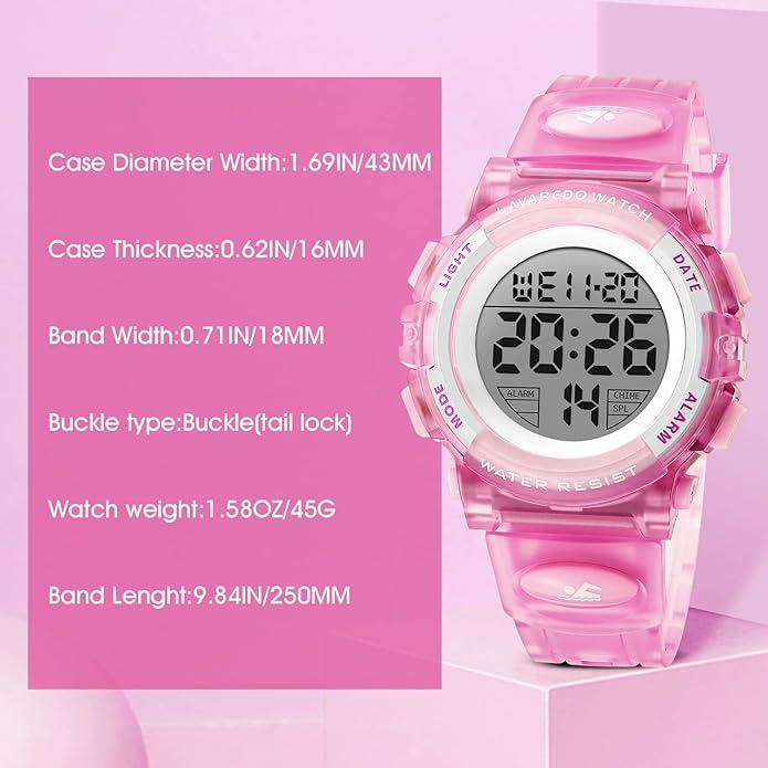 Kids Watch,Boys Watch for 3-15 Year Old Boys,Digital Sport Outdoor Multifunctional Chronograph LED 50 M Waterproof Alarm Calendar Analog Watch for Children with Silicone Band,Kids Gift