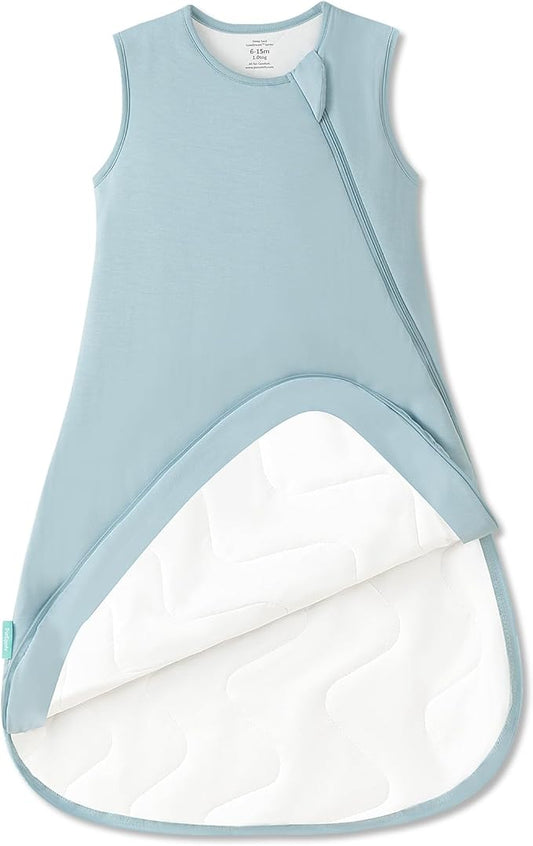 Supersoft Sleep Sack 1.0 TOG, Premium Bamboo Viscose Baby Sleeping Bag 2-Way Zipper Sleep Sack Baby Wearable Blanket