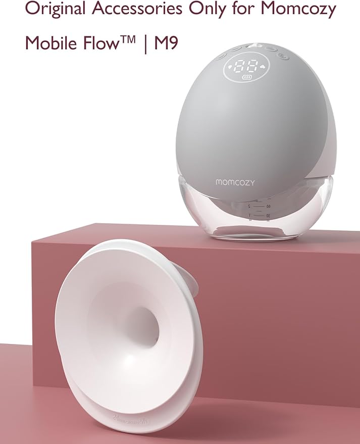 Momcozy Original Replacement Accessories for Upgraded Mobile Flow | Upgraded M9,Original Upgraded M9 Breastfeeding Parts,24mm Flange,1 Pack