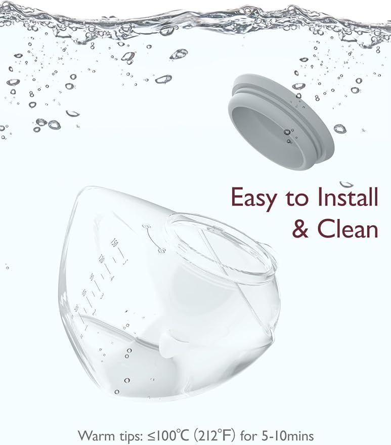 Momcozy Original Replacement Accessories for Upgraded Mobile Flow | Upgraded M9,Original Upgraded M9 Breastfeeding Parts,Container, 1 Pack