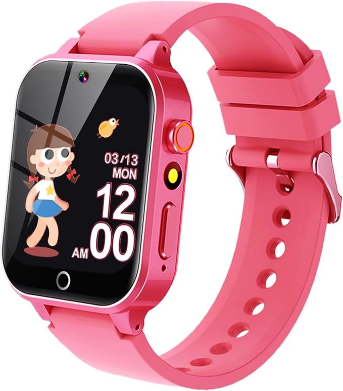 Vakzovy Kids Smart Watch Christmas Birthday Gifts for Girls Boys Age 6-12 with 26 Games Video Camera Music Pedomete Educational Toys Birthday Gifts for Girls Ages 5 6 7 8 9