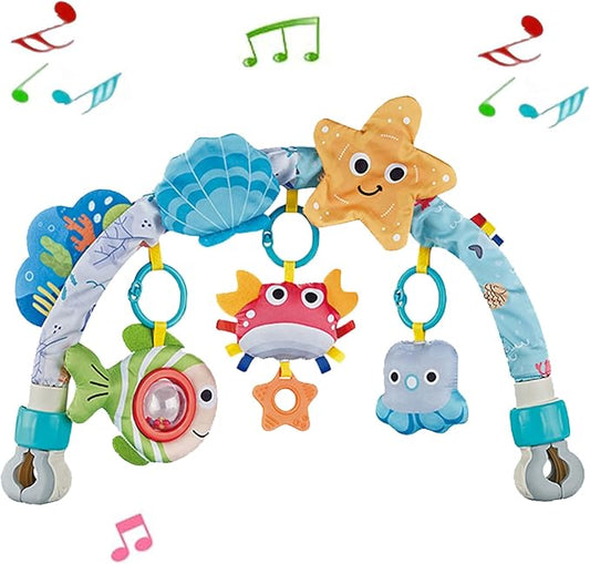 Pau1Hami1ton Baby Stroller Arch Toys, Car Seat Toys,Baby Gifts.S-19(Red Crab)