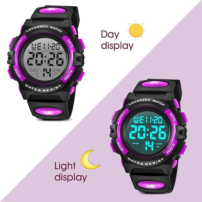 Kids Watch,Boys Watch for 3-15 Year Old Boys,Digital Sport Outdoor Multifunctional Chronograph LED 50 M Waterproof Alarm Calendar Analog Watch for Children with Silicone Band,Kids Gift