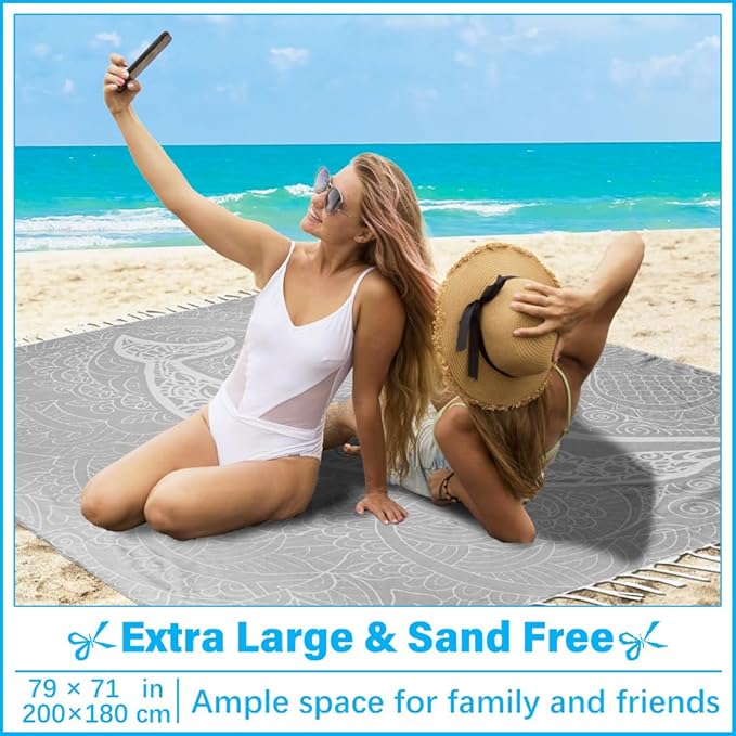 Oversized Turkish Beach Towel Blanket XXL Cotton Sandproof Towels Boho Woven Extra Large Big Sand Free Giant Throw Thick Blankets Huge Quilt XL Picnic Camping Necessities Cloud For Adult Gifts