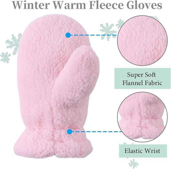 Zsedrut Baby Boys Winter Glove Warm Toddler Infant Girls Mittens Fleece Lined Gloves 1-7 Years